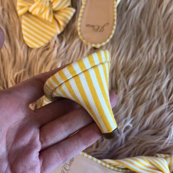 J. CREW Stripe Knotted Kitten Heel Sandals - Picture 8 of 10